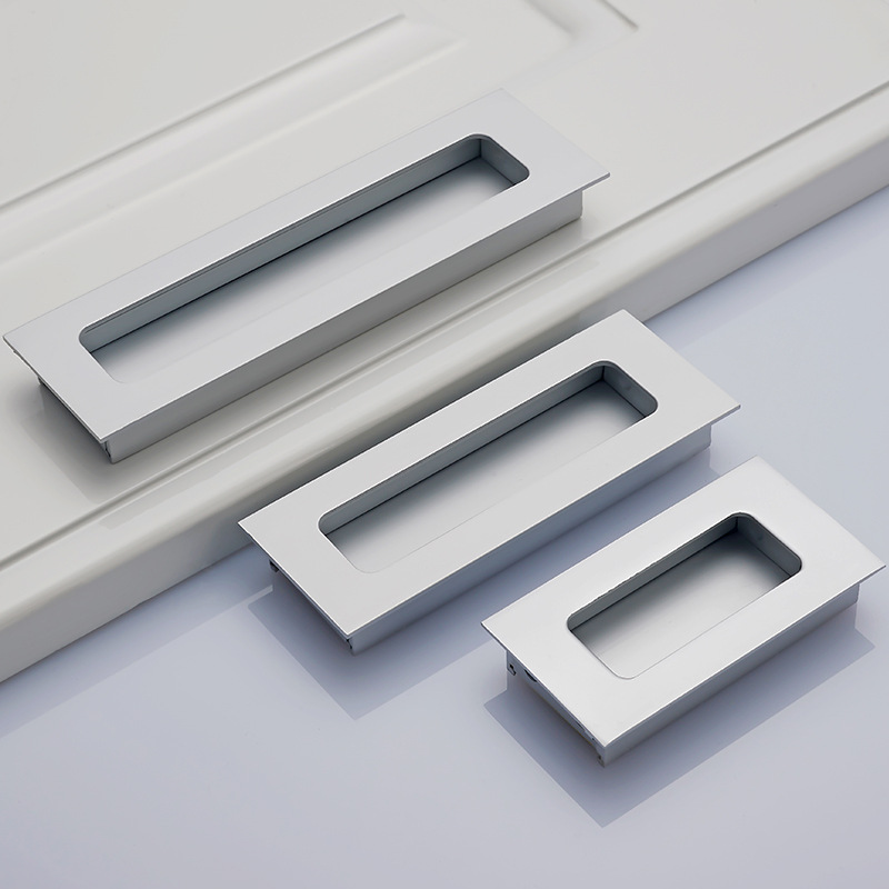 Hebilla plana armario oculto manija plana gabinete puerta oculta manija plana invisible tatami cajón mango pequeño mango