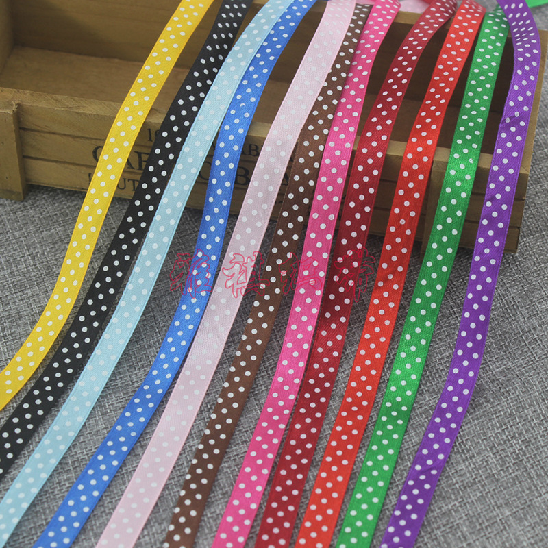 1cm wide dot ribbon ribbon printing dot ribbon dot cloth with 45 m long roll packaging [one roll up batch]]