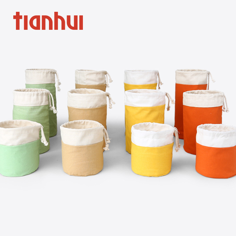 天汇包装袋蜂蜜罐陶瓷玻璃茶叶罐麻布袋储物袋束口袋子罐子布袋