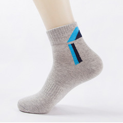 秋冬季襪子男中筒襪吸汗防臭棉襪男士休閒跑步運動襪白黑四季男襪