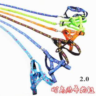 T2.0 adjustable patch pet dog chain leash Teddy chest strap large dog leash wholesale