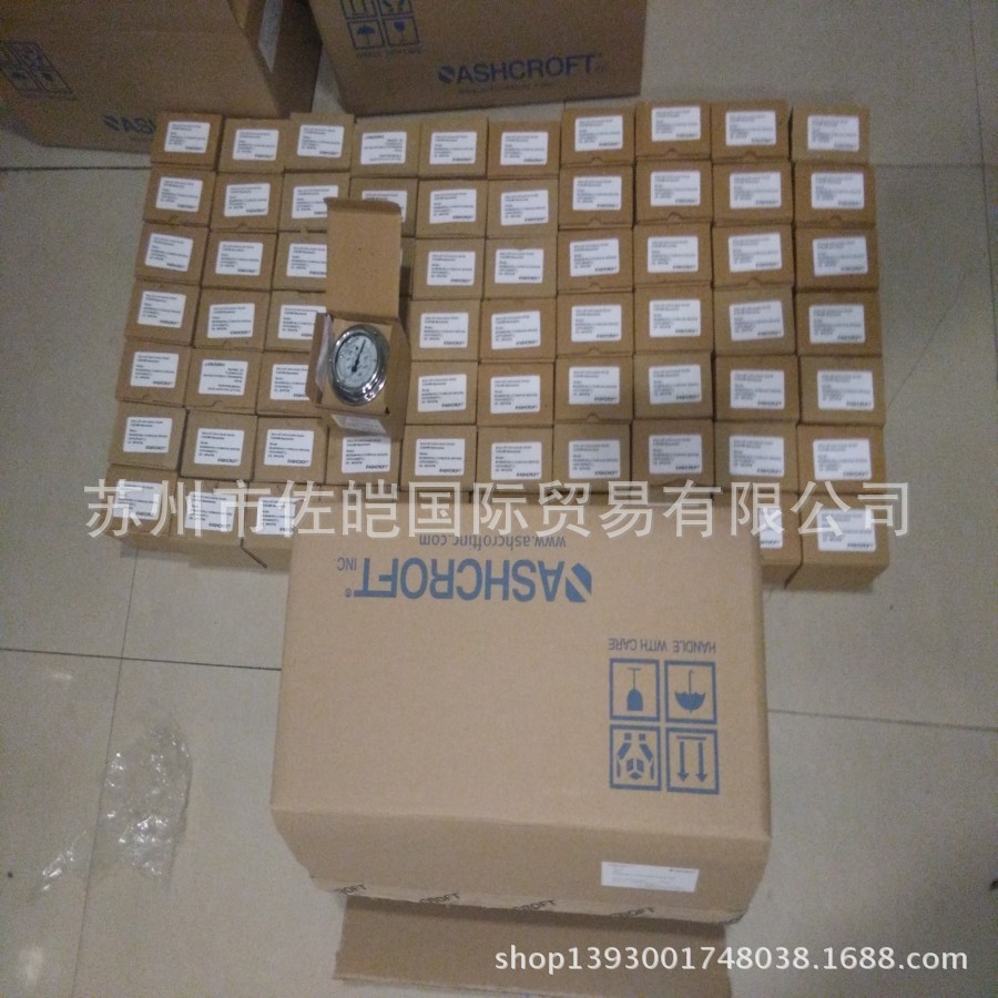 批发美国ASHCROFT雅斯科品牌双刻度压力表 1009系列型原装表