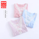 Кружевная пижама, домашняя одежда, банный халат для принцессы, кружевное платье, детская одежда