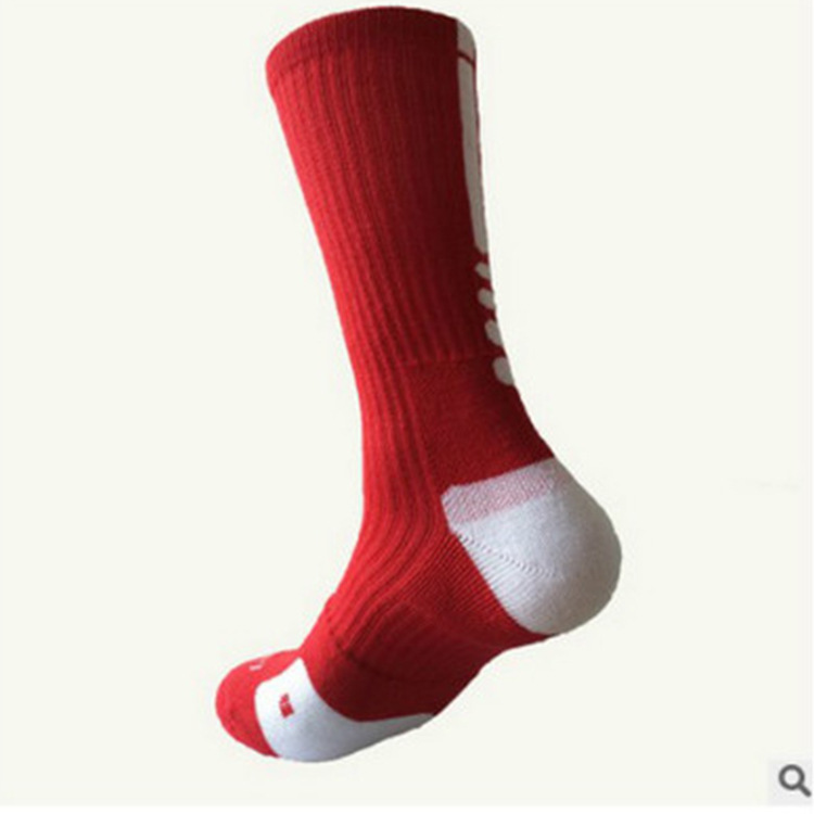 Blue Foot Socks Men's Sports Socks Thickened Towel Bottom Sweat Absorbing Wear-resistant Cotton Socks Quick-drying dri-fit