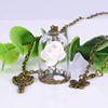 Glossy accessory, long necklace for beloved, European style