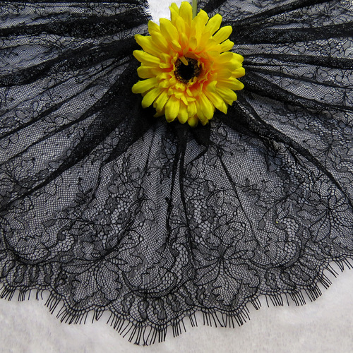 Factory 25cm Eyelash Edge Border Wholesale Curtain Lace Edge Lace Edge Fabric Lace Edge