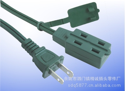 供应YY-3 两极带接地不可拆线插头 电源插头 两脚插头