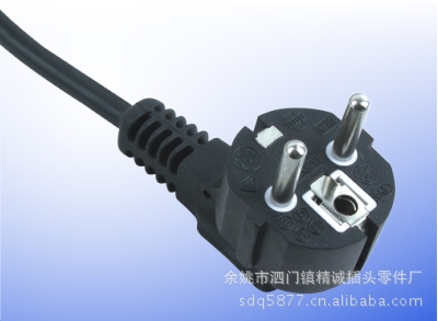 供应y003 两极不可拆线插头 两极电源插头