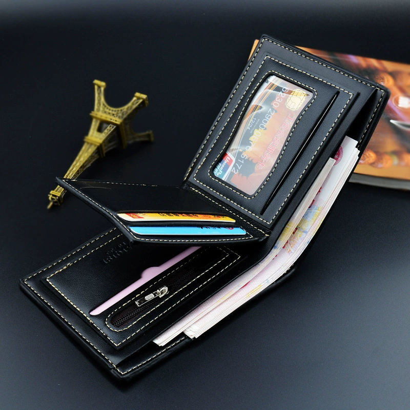Short capacious wallet for leisure