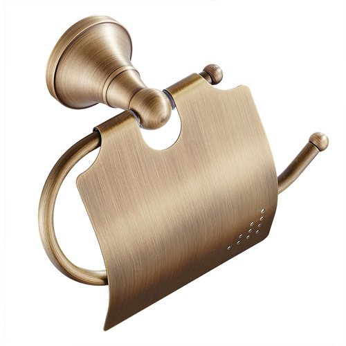 Bathroom pendant hardware bronze toilet brass European antique paper roll holder paper towel holder toilet paper holder
