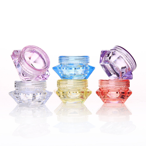3G/5G gram diamond-shaped cream jar trial size small bottle cosmetic packaging subdivided jar bottle