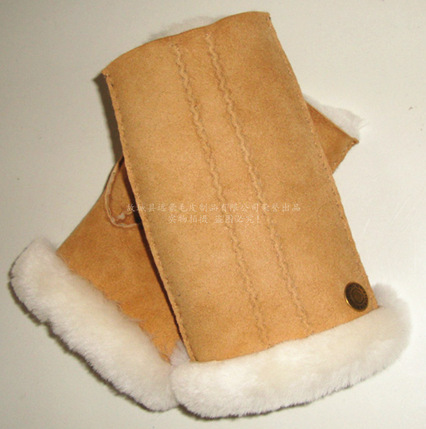 羊皮真皮手袋男は冬にベルベットを厚くして保温して自転車に乗ってバイクを運転してタッチパネルの半指手袋を運転する