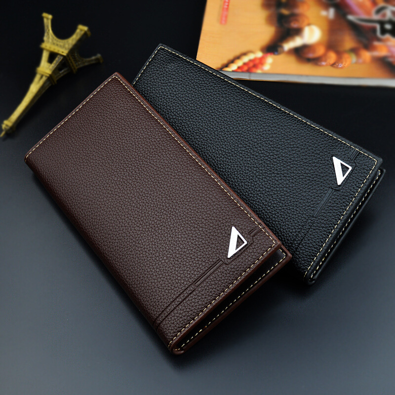 New Men's Wallet Men's Long Wallet Multi-Card Holder Thin Fashionable Litchi Pattern Soft Wallet Large Capacity Suit Bag New Men's Wallet Men's Long Wallet Multi-Card Holder Thin Fashionable Litchi Pattern Soft Wallet Large Capacity Suit Bag