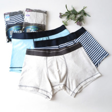 外贸日单棉质男士平角内裤批发两条包装 中腰柔软亲肤舒适内裤