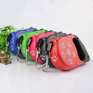 Dog walking leash can be automatically retractable plastic dog leash non-slip personality 8 meters pet dog walking leash