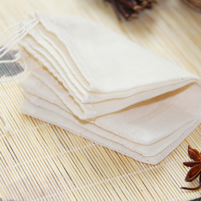 10*15cm bolsa de hilo de algodón caliente olla bolsa de escoria estofado medio y grande medicina frita bolsa de bambú bolsa de Carbón Fábrica al por mayor