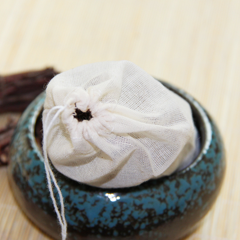 10*15cm bolsa de hilo de algodón caliente olla bolsa de escoria estofado medio y grande medicina frita bolsa de bambú bolsa de Carbón Fábrica al por mayor