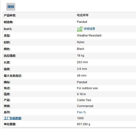 ��---��PANDUIiT��������PLT2I-M0��ɫ�����������ߴ�3.6*203�ֻ�