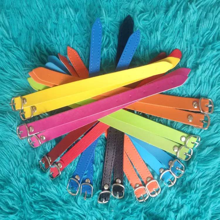 厂家供应库存货足行李吊带手腕带吊牌pu手腕绳行李牌带子