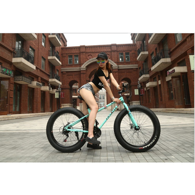 Snow Bike Atv 4.0 Widened Large Tire Shock-Absorbing Bicycle Mountain Bike 7 Variable Speed Men's and Women's Bicycle Snow Bike Atv 4.0 Widened Large Tire Shock-Absorbing Bicycle Mountain Bike 7 Variable Speed Men's and Women's Bicycle
