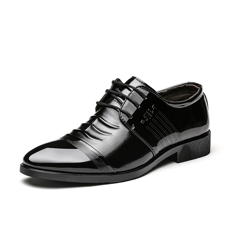 2021 Spring New Single Shoe Leather Formal Dress Business Casual Wedding British Men's Shoes_vogvips.com