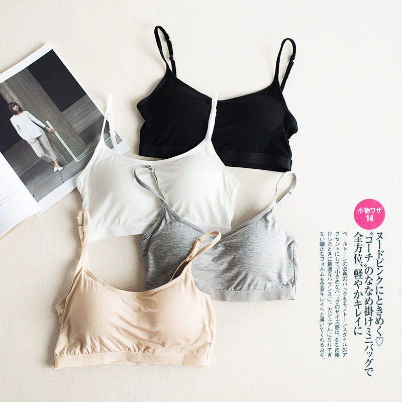 Модальный Топ больших размеров с лямкой на шее и нагрудной подкладкой, короткий нагрудный жилет с запахом в пупок для девочек, весна и лето