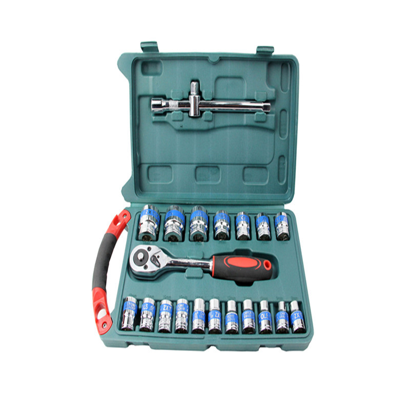 19件套套筒组套家用工具组合修车工具五金套筒汽修套筒随车工具箱