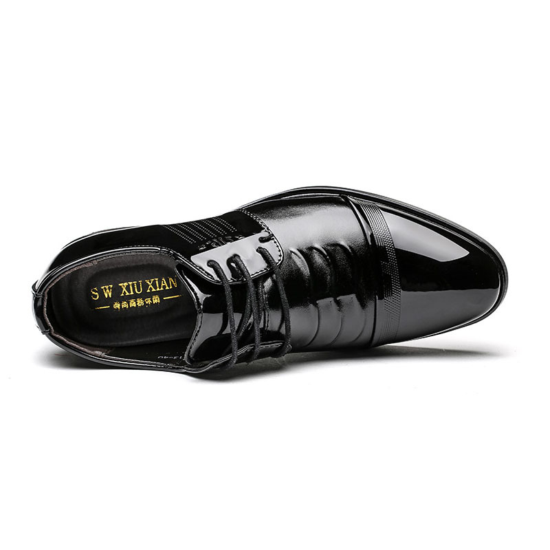 2021 Spring New Single Shoe Leather Formal Dress Business Casual Wedding British Men's Shoes_vogvips.com