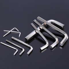 Yong factory sells hex wrenches in cloth pouch, L-type hex wrench set, flat head hex wrench