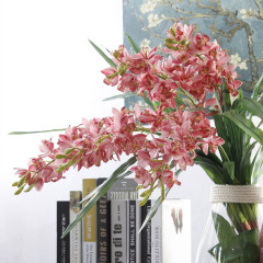3D Printed Color simulation Orchid East Asian Orchid Glue Cymbidium Home Decor Designer Style Artificial Plant High-end Artificial Flower