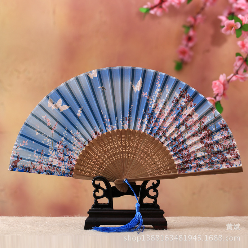 작은 나비 벚꽃-하늘색 얼굴