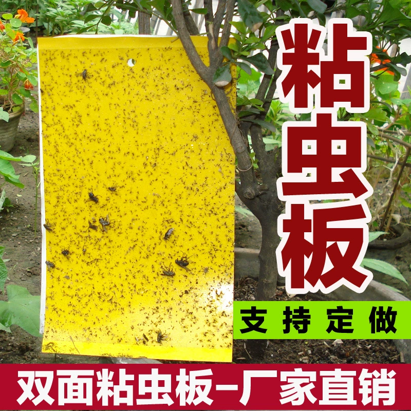Липкая доска для насекомых, желтая доска, двусторонняя доска для ловушек для насекомых, синяя доска, водонепроницаемая доска для уничтожения насекомых, ловушка для насекомых, псориаз, маленькая доска для летающих насекомых