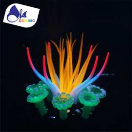 鱼缸造景装饰水族箱造景海葵珊瑚海洋水母动物假海葵工厂直供批发