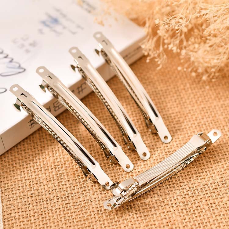 three-piece spring clip handmade accessories diy hair accessories bow hair accessory hairpin headdress material wholesale