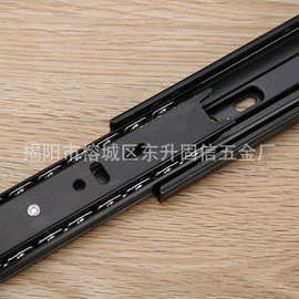 GX-4008#批发消毒碗柜黑色滑轨 实心钢珠滑轨 机床不足寸足寸配件