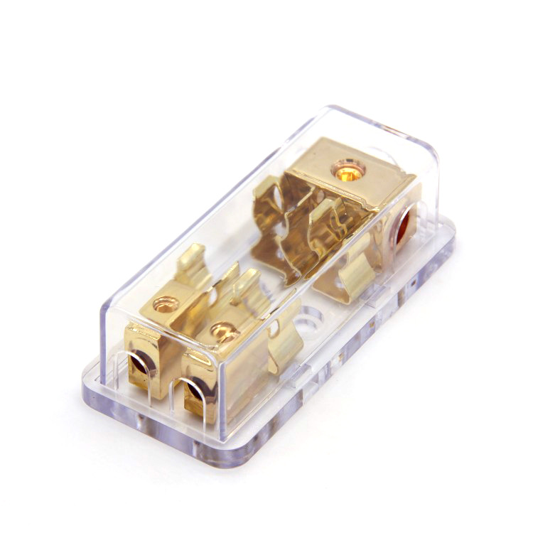 厂家供应加工 PC塑胶材质AGU-04 金保险丝座 汽车 AGU保险丝座