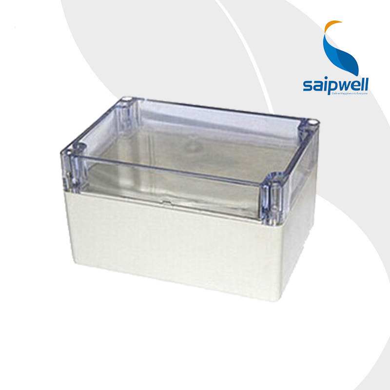 斯普威尔160*110*90透明防水盒 户外塑料防水接线盒 仪表过线盒