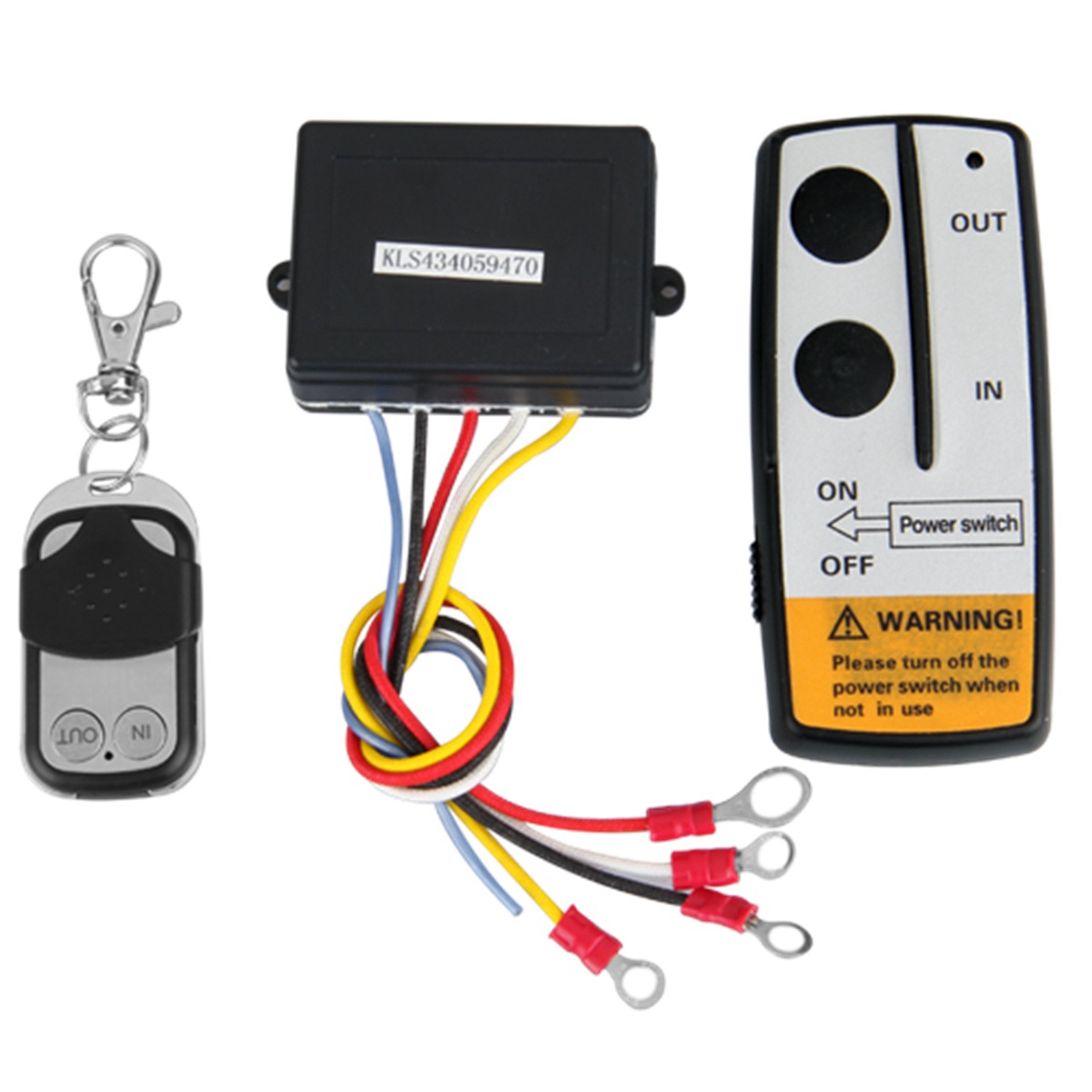 Winch coche universal cabrestante eléctrico control remoto inalámbrico lámpara de control remoto 12V cabrestante eléctrico