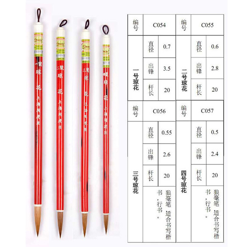 Shanghai Zhou Huchen Wolf Hair Brush Set Boxed Eyellow Wolf Hair…