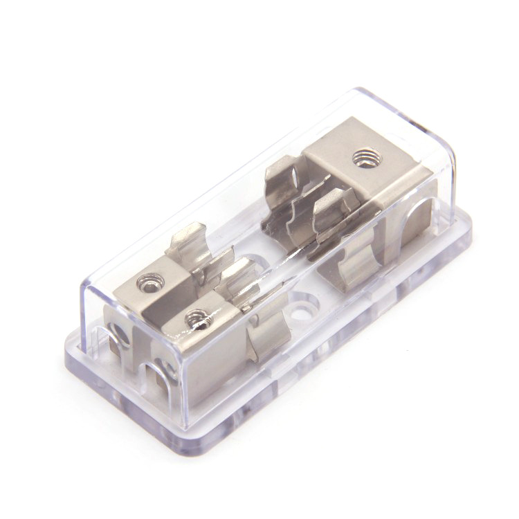 厂家供应加工 AGU-04 珍珠镍 透明 汽车保险丝盒 音响保险丝座