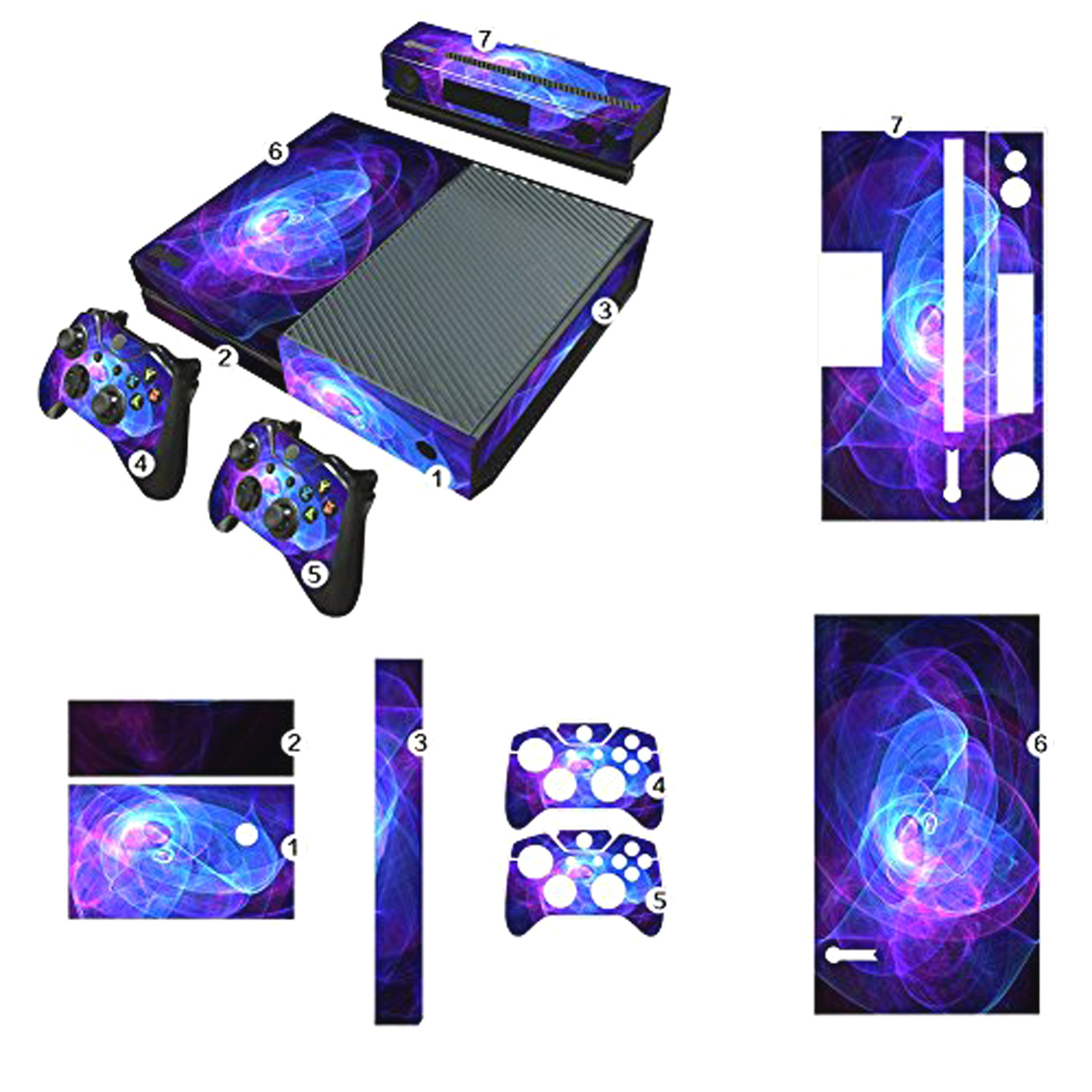 Xbox una película inconsútil Pegatinas personalizadas en stock piel pegatina estera