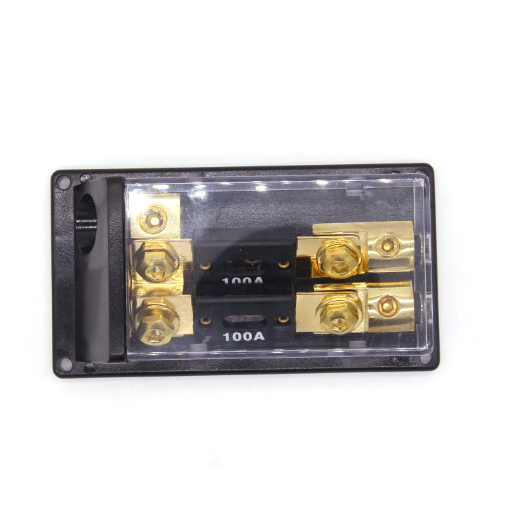 厂家供应加工 ANL-15 金 透明保险丝盒 汽车音响保险丝座