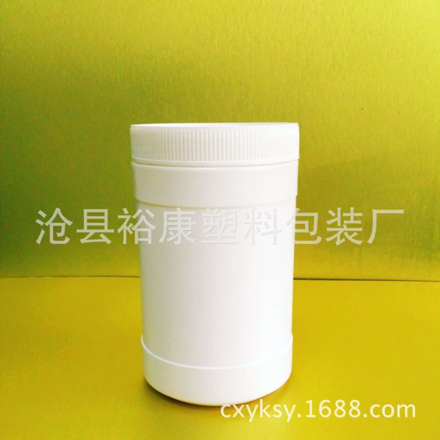 现货1000g广口直筒塑料瓶 大口粉剂 固体膏状试剂瓶