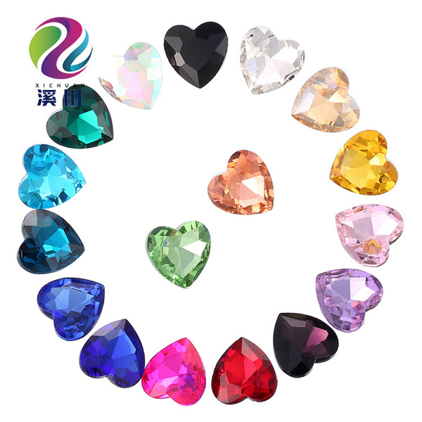Glass mobile phone heart-shaped