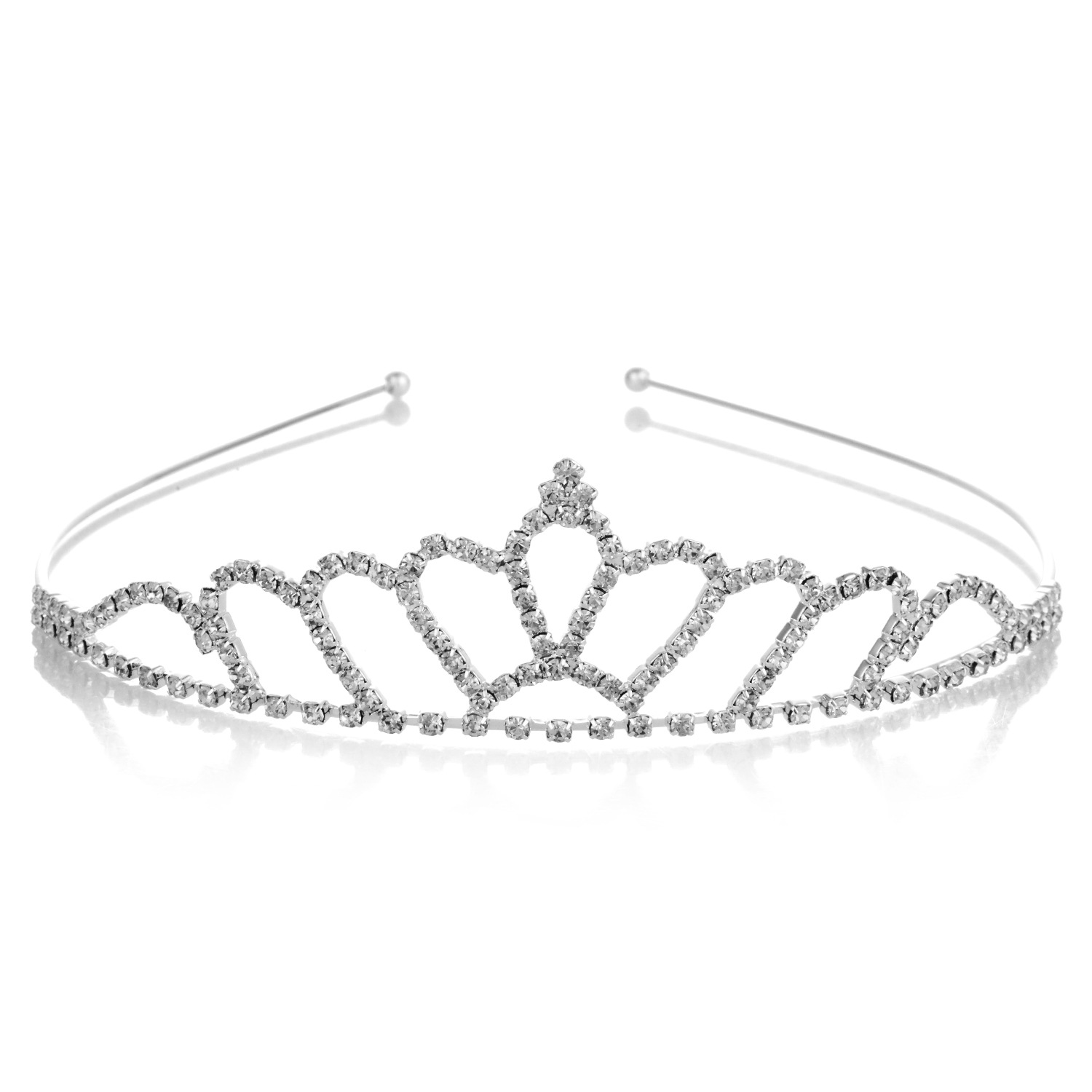 Estilo coreano de moda nueva exquisita princesa corona los niños galvanizados rhinestone diadema accesorios pelo fabricante