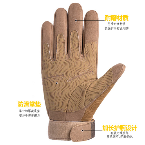 Tactical gloves, special forces military fans, outdoor riding motorcycle protective full-finger fitness gloves, anti-slip training