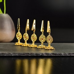 Factory wholesale supply of lotus incense holder religious supplies gold-plated incense tongs incense holder cross-border