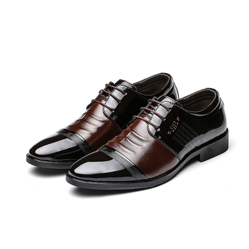 2021 Spring New Single Shoe Leather Formal Dress Business Casual Wedding British Men's Shoes_vogvips.com