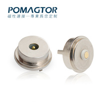 圆形2pin7.4mm磁吸充电头  吸附式 磁铁连接器