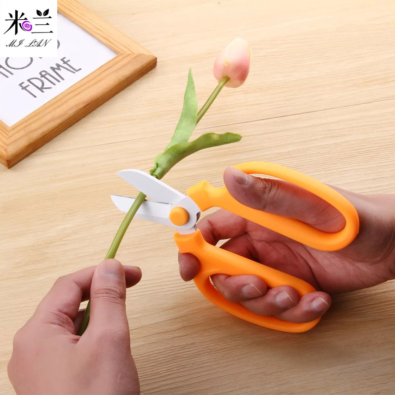 Milán floral tijeras flor ramo material de embalaje jardinería rama tijeras imitación japonés jardinería herramientas